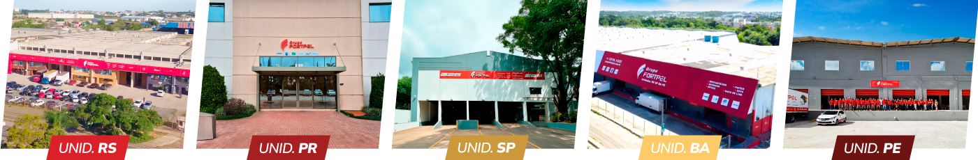 Mapa das unidades Grupo Fortpel